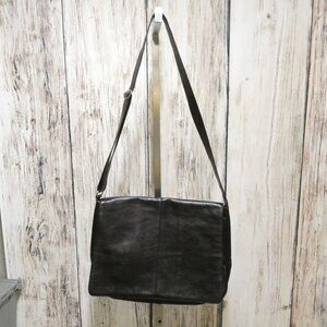 OSGOODE MARLEY Black Leather Crossbody Messenger Bag